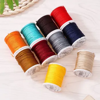 

10 Rolls/set 0.8mmX10m/roll Strong Braided Macrame Nylon Cord Rope DIY Making Findings Beading Thread Wire