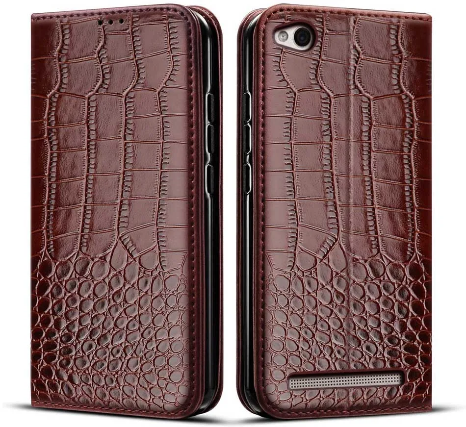 xiaomi leather case Phone Cases For Xiaomi Redmi 4X Case Crocodile texture leather Cover For Xiomi Redmi 4X Redmi4X Case Hongmi 4X Coque xiaomi leather case case Cases For Xiaomi