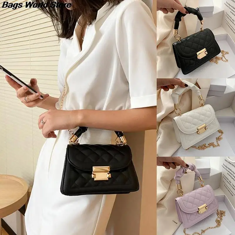 Lattice Bag Fashion Sling Bags Women Chain Shoulder Bags Messenger Totes Bag