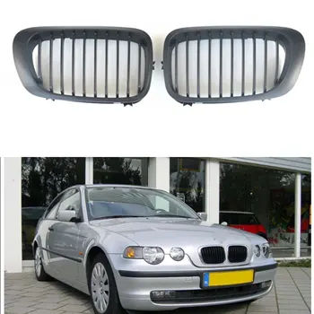 

car accessories ,A pair of matte black galvanized grids for the left and right grilles of the BMW E46 3 Series