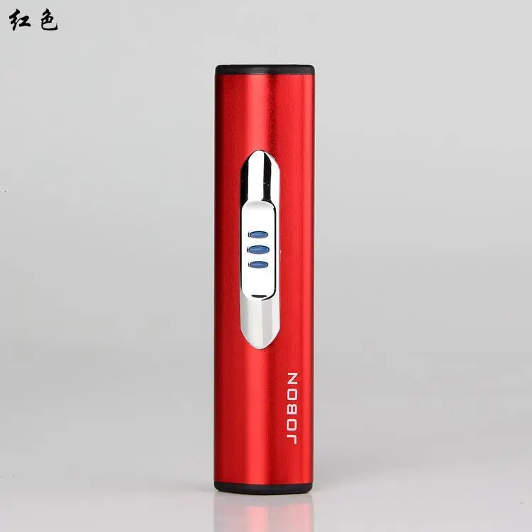 Двухсторонний точечный детектор дыма один стиль портативный Usb зарядка Зажигалка гаджеты для мужчин - Цвет: red