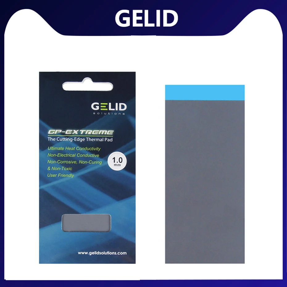 GELID GP-EXTREME режущая 80x40 мм тепловая подушка 0 5/1 0/1 5/2 0/3 12 Вт/мК для ноутбука CPU GPU