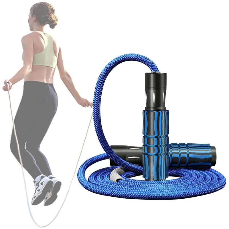 SEWS-3M Weighted Jump Ropes Workout Bearing Cotton Rope Adjustable for Women Men Cardio Endurance Training Fitness | Спорт и