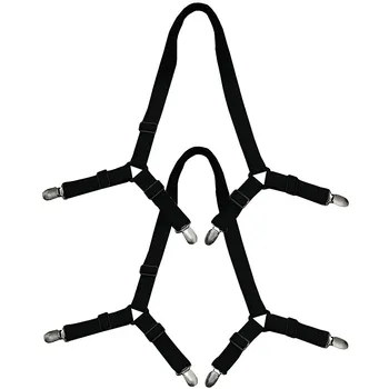

4Corner Long Adjustable Elastic Bed Sheet Holder Mattress Clip Fasteners Cover Blankets Grippers Fixing Non-Slip Strap 2pcs/Lot