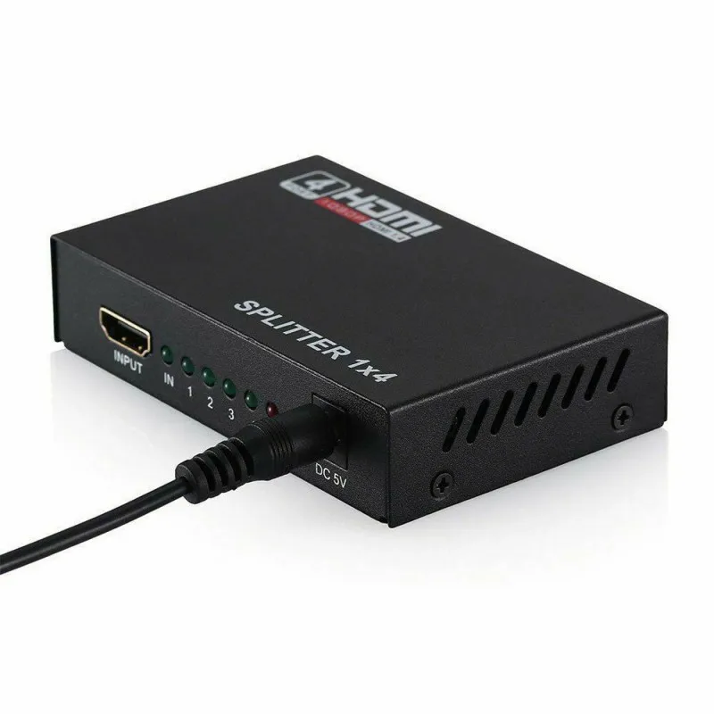 Высококачественный Профессиональный Full HD HDMI Сплиттер 4 порта концентратор ретранслятор усилитель V1.4 1080p 1 в 4 из
