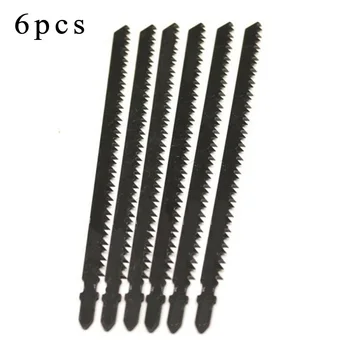 

Set Saw Blades Industrial Tools Equipment Black Steel Ultra-long 6Pcs Wood