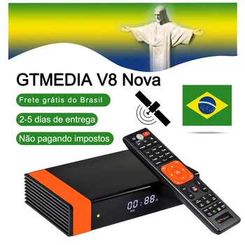 

Brazil Gtmedia V8 Nova built-in WIFI power by freesat v8 super DVB-S2 Europe Cline for 3 years Services Same as V9 Super