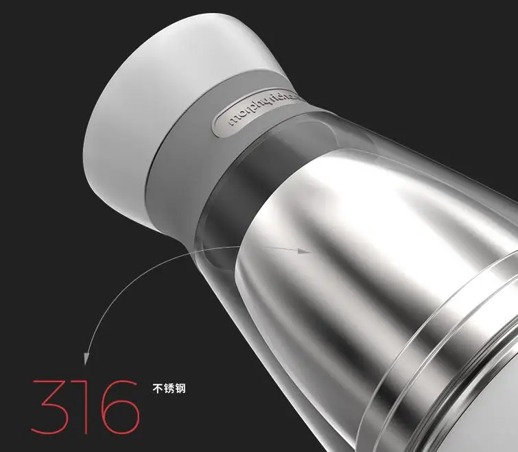 Чайник электрический портативный из нержавеющей стали xiaomi 316 дорожный с двойной