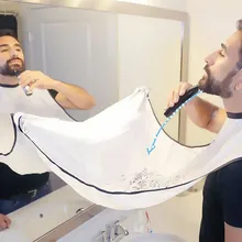 1Pcs זכר זקן סינר גברים תספורת סינר ניקוי מגני אביזרי אמבטיה, Dropshipping 2 צבעים שחור לבן(China)