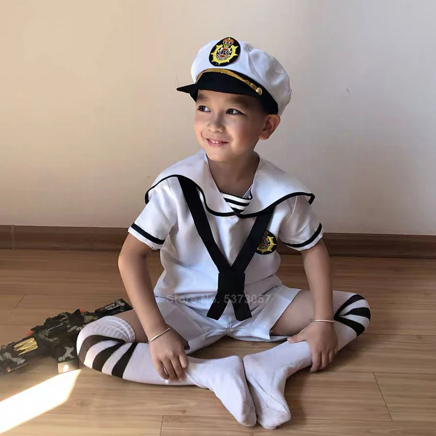 Uniforme Escolar de 90 170cm para niños, Disfraces de Halloween para niños  y niñas, traje de marinero japonés, actuación de coro|Uniformes escolares|  - AliExpress