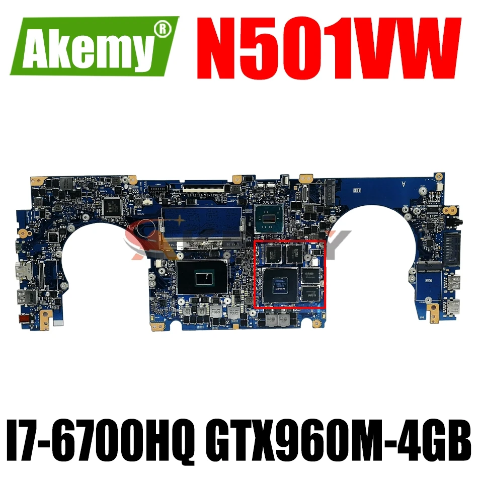 Материнская плата AKEMY N501VW для ноутбука ASUS ROG G501VW UX501VW оригинальная материнская