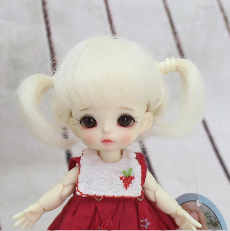 Bjd JD1/8 волосы кукла парик мохер материал парик ob11 кукла набор париков мульти-цветная кукла аксессуары - Цвет: 6 only wig