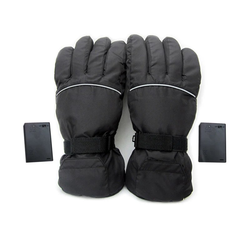 Теплые перчатки для велоспорта теплые перчатки электро теплые перчатки тип батареи зимние спортивные лыжные мотоциклетные альпинистские Пешие прогулки