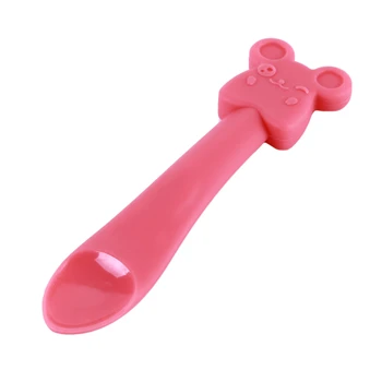 

Cartoon Baby Silicone Animal Pattern Soft Feeding Spoon Tableware Newborn Food Training Spoon Infant Learning Spoons Dishes