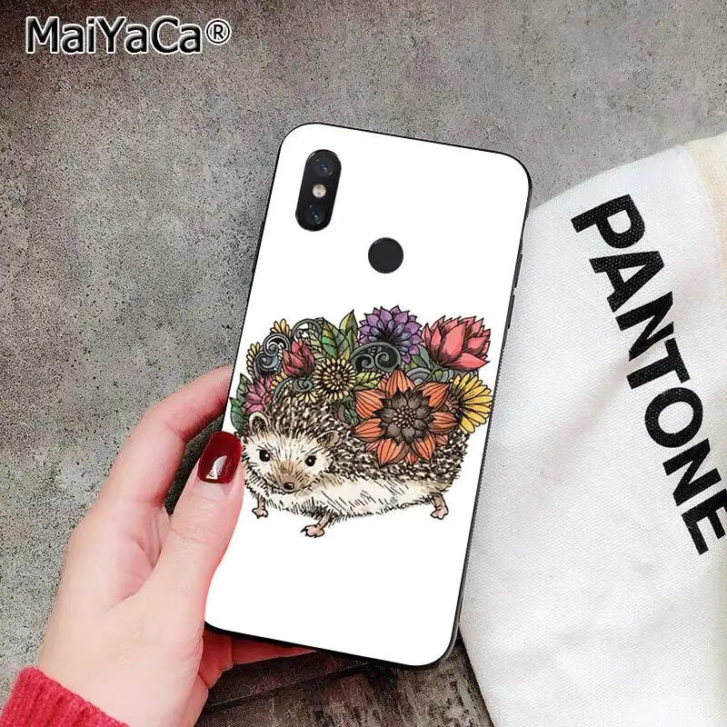 A14 MaiYaCa Darcy Ежик овечка Новинка чехол для телефона Fundas чехол для Xiaomi 8 9 se Redmi 6 pro 6A 4X7 note 5 7 - Цвет: A14