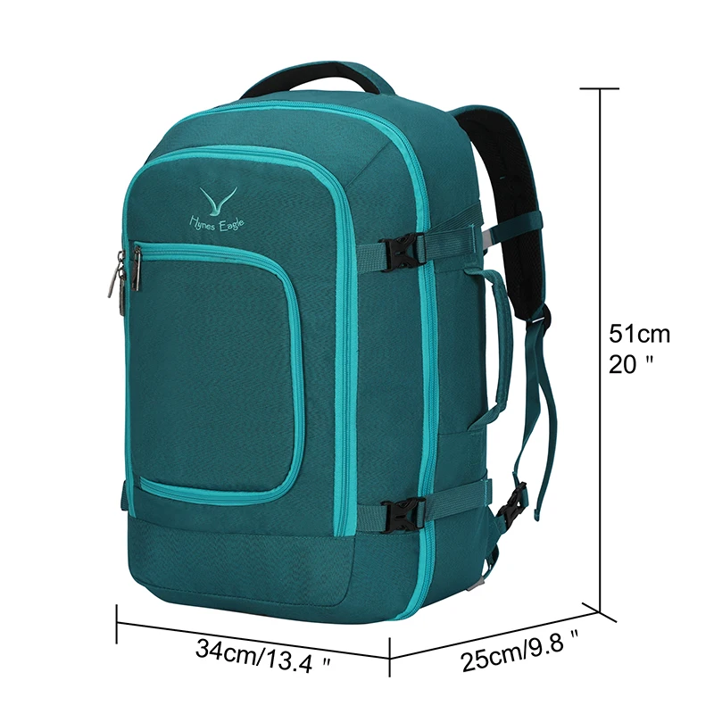 Waterproof Backpack Men Women Laptop Travel Backpack 40L Flight Approved Carry On Backbag Luggage Bags Casual Daypacks