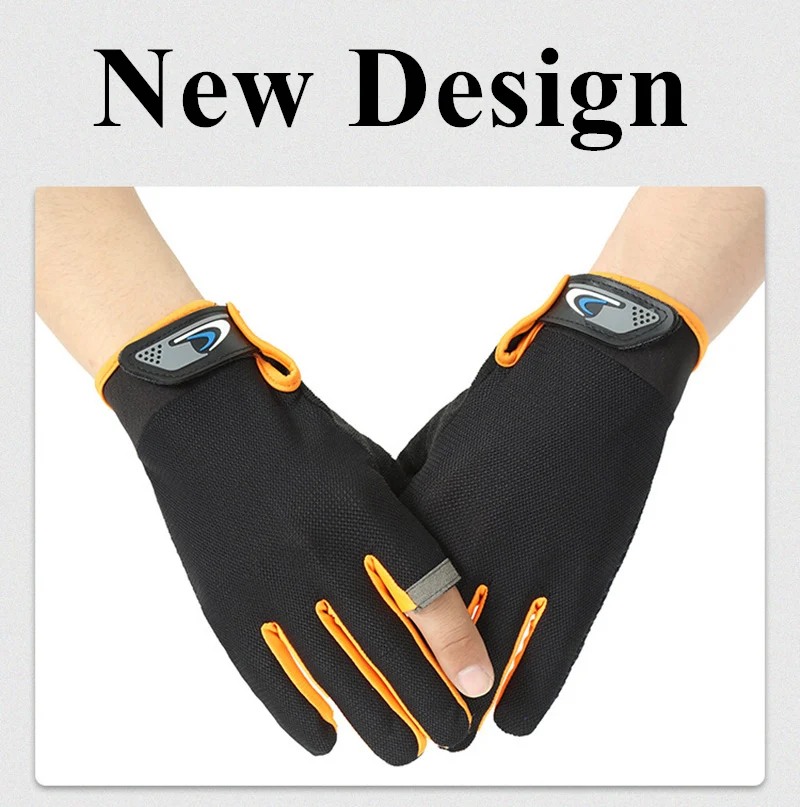 Summer Cycling Gloves Men Mesh Breathable Thin Fishing Gloves Anti Slip Half Finger Sports Bicycle Gloves mens leather gloves