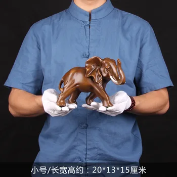 

Resin Elephant Figurine Home Statue Crafts Office Living Room Feng Shui Elephant Decor Ornaments Miniature Garden Decoration