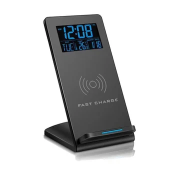 

Fast Charging Led Electronic Desktop Wireless Charger Mobile Phone Holder Charger Wireless Phone Fast Charger Quick Charging