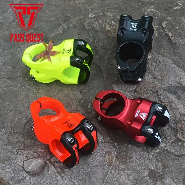 PASS QUEST alloy Bicycle stem DJ/AM/FR/DH Downhill Mountain Bike stem 0 degree 45MM Stem for XC AM MTB Mountain Bike Bicycle