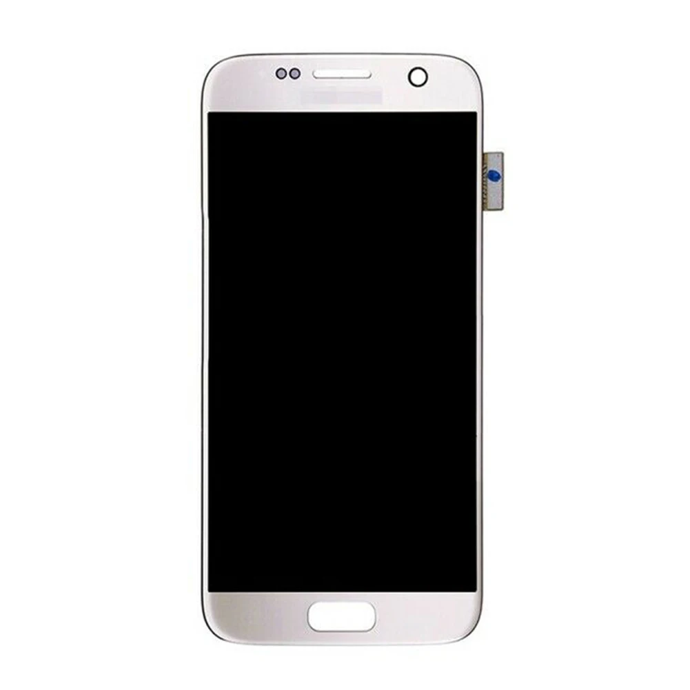 Замена сенсорного ЖК-экрана дигитайзер для Sam-sung Galaxy S7 SM-G930 G930F - Цвет: Белый