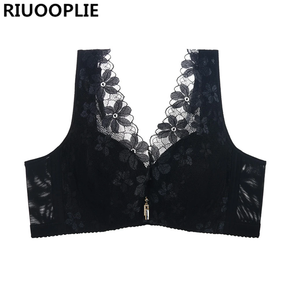 RIUOOPLIE, модное сексуальное женское нижнее белье, большие размеры, бюстгальтеры для женщин, пуш-ап, кружевное цветочное нижнее белье, нижнее белье, удобный бюстгальтер