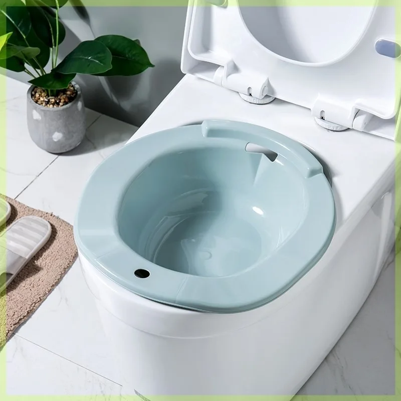 

Pedestal Pan Bidet Chamber Pot Bath Home on Private Adults Nursing Care Large Size Basin Children Male