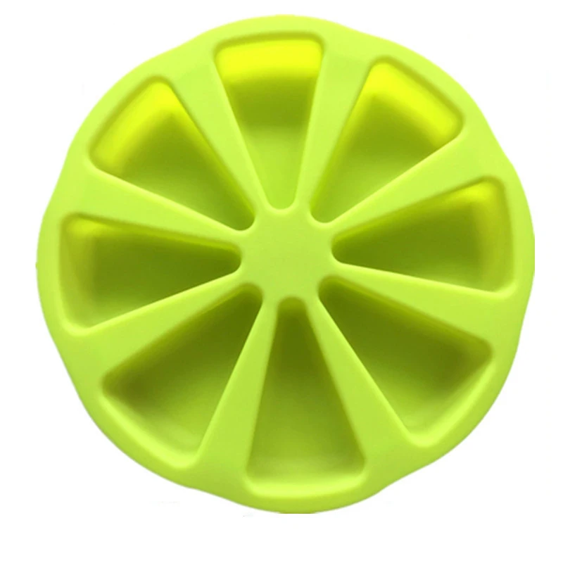 8 Holes Bakeware Molds Cake Pan Silicone Cupcake Mold Fondant Pudding Triangle Cakes Mould Muffin Baking Tools Pizza Plate5