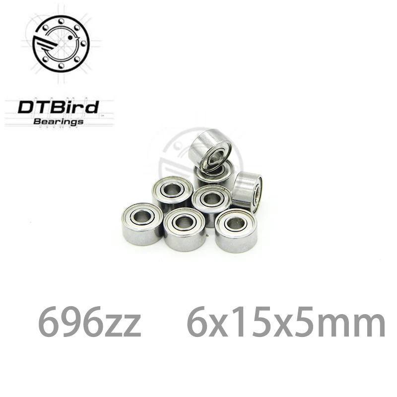ABEC-5 30 шт. 696ZZ шарикоподшипник 6*15*5 6x15x5 мм металлический щит 696Z глубокий шаровой подшипник