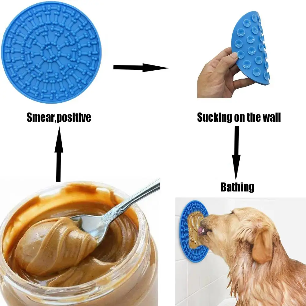 Силиконовая подушка для собак, ванная для собак, Бадди, медленная присоска для еды, присоска для домашних животных, чаша всасывания, чашки, инструменты