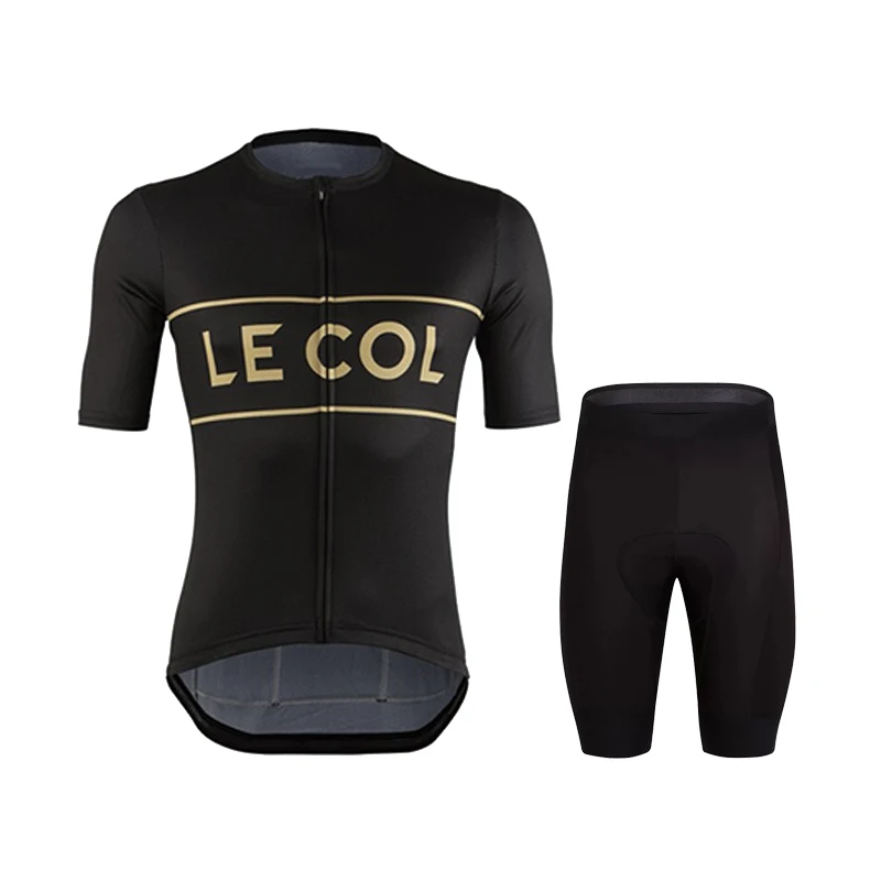 

Le col 2020 Men Cycling Set Cycling Jersey Set Road Bicycle Wear Breathable Anti-UV MTB Bike Clothes Cycling Clothing Triathlon