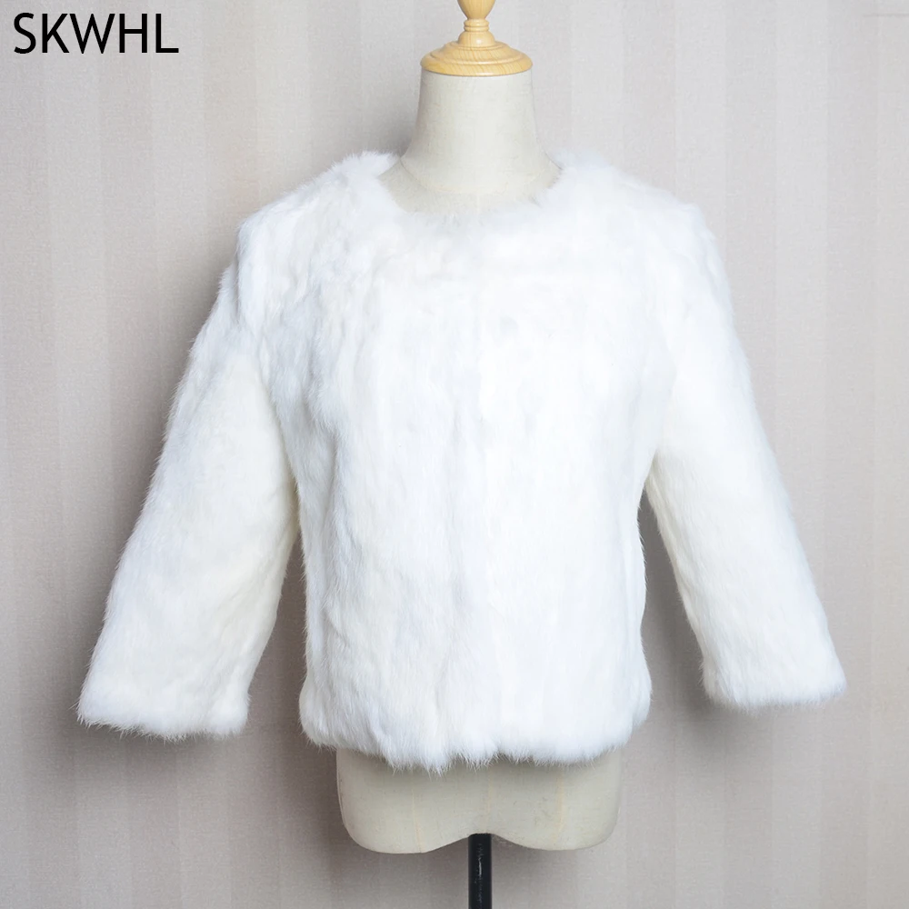 2026 Hot Sale Winter Women Real Rabbit Fur Coat Natural Warm Rabbit Fur Jacket Lady Fashion 100% Genuine Real Rabbit Outerwear