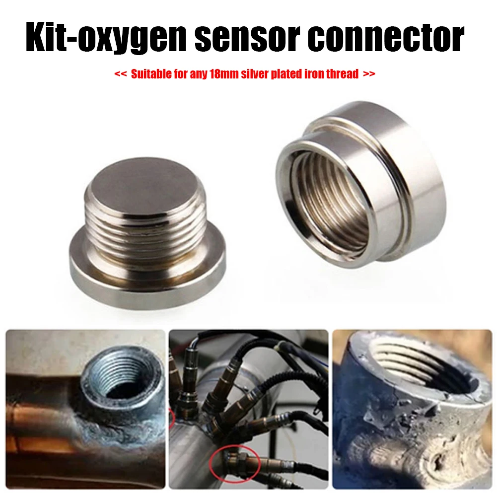 Bung Adapter Tools Nut Kit Lambda O2 Oxygen Sensor Spacer Extender Joints Converter Auto Replacement Parts | Автомобили и