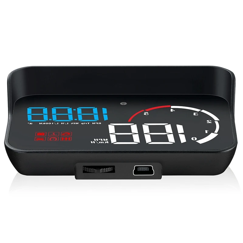 Автомобильный проектор на лобовое стекло M10 цифровой спидометр Obd2 с индикатором