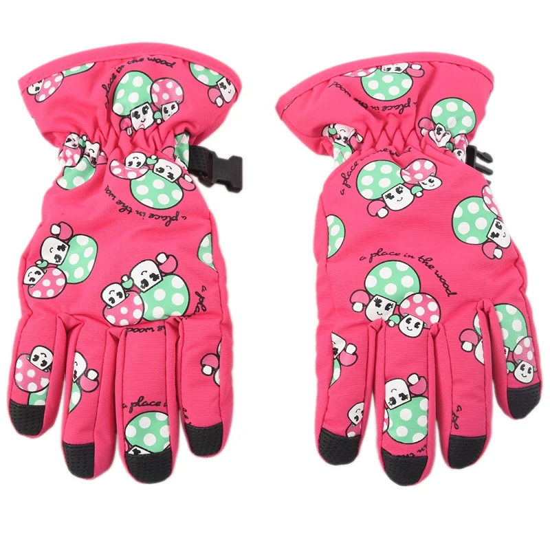 Pink Нескользящие, для детей 2-4 лет, лыжные перчатки для катания на скейтборде - Цвет: Pink