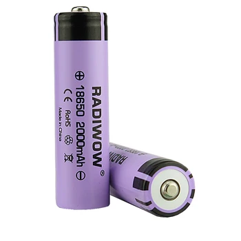 

2PCS INR18650 Rechargeable Battery 3.7V 2*2000mah / 2500mah / 3000mah Rechargeable Battery