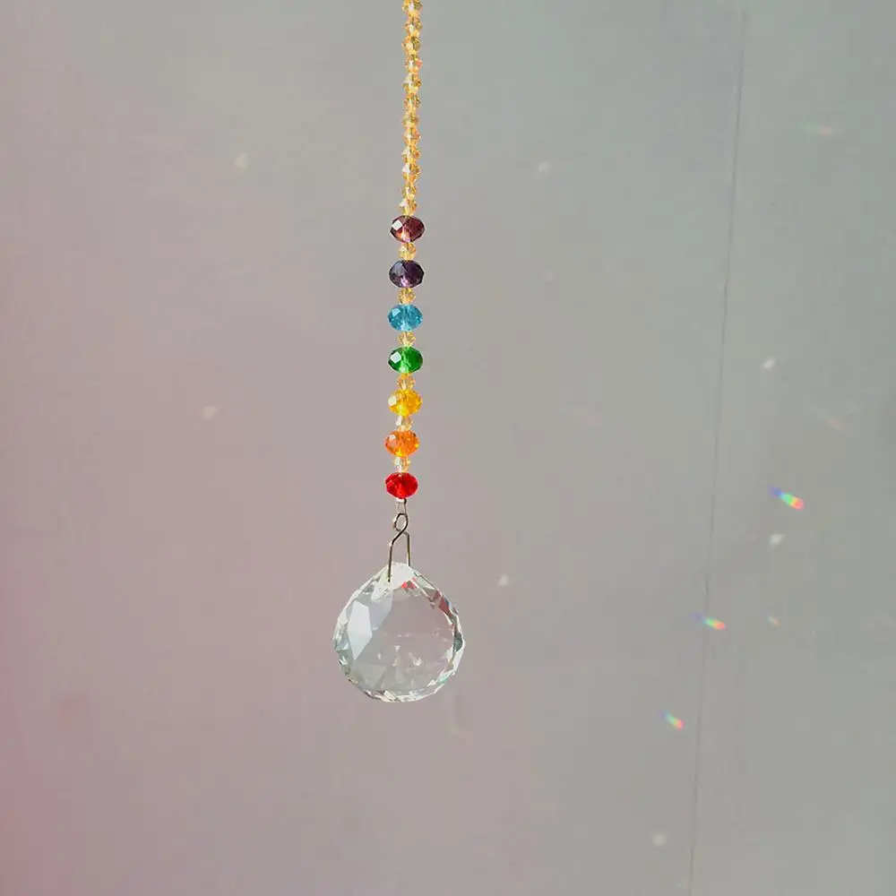 Стеклянный хрустальный шар Призма кулон Suncatcher Радуга производитель для окна, офиса, украшения сада 2 Упаковка/комплект