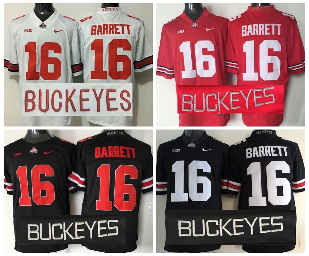 Сезон, штат Огайо Buckeyes#16 J.T. Barrett limited edition 4 цвета для мужчин, Джерси
