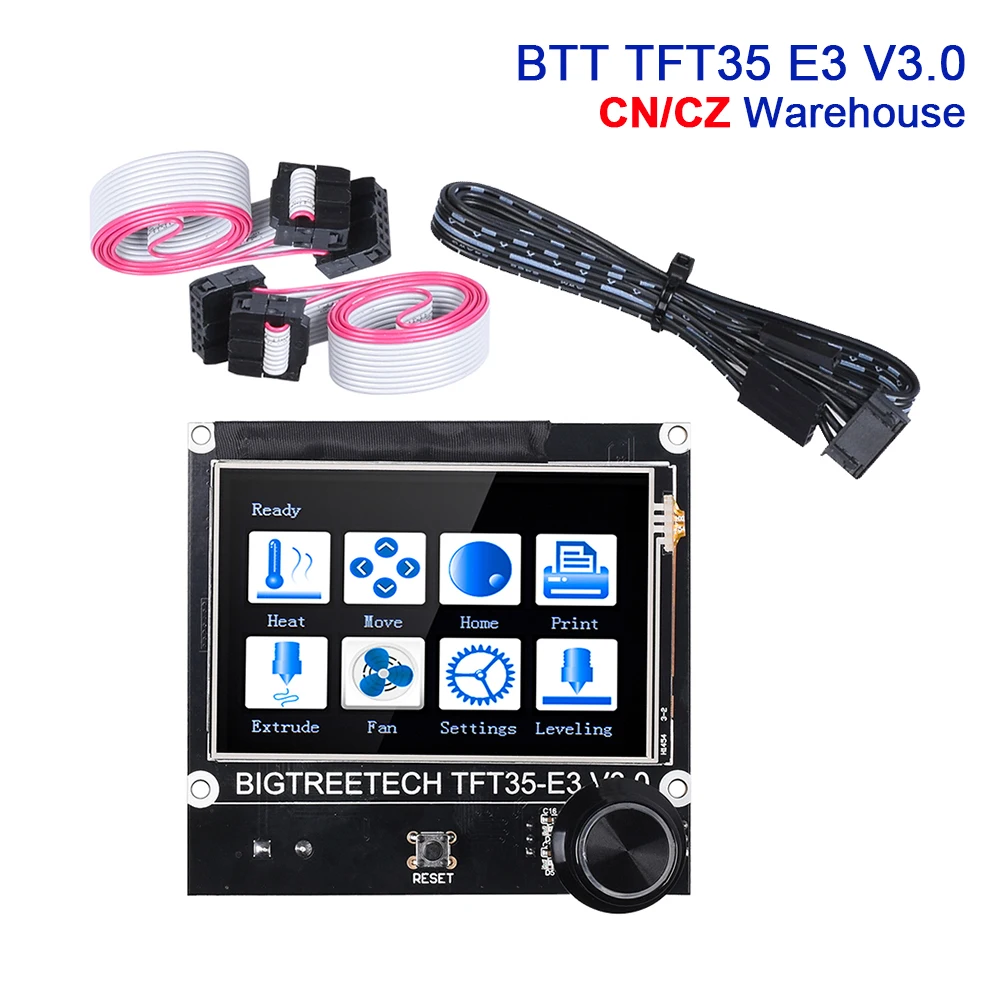 Bigtreetech btt tft35 e3 v3.0 suporte da tela de toque wifi 12864lcd display para skr mini e3 v2 ender3 atualização cr10 peças impressora 3d