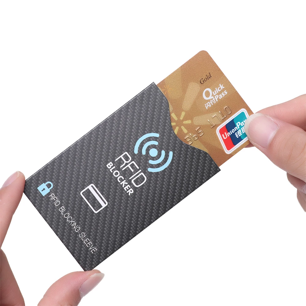 Reducido Funda protectora antirrobo para tarjetas de crédito RFID dV5ogNqEw