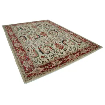 

270x363 Cm Red Handmade Oushak Rug-9x12 Ft