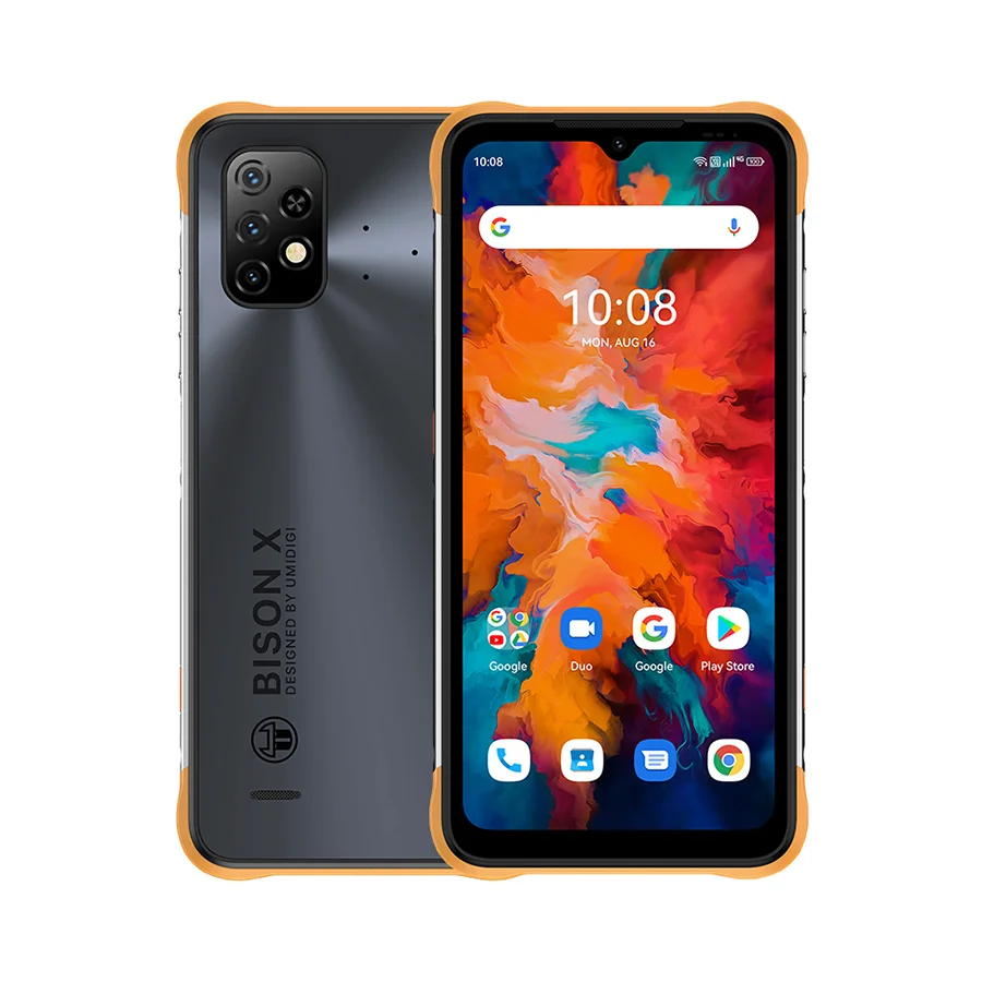 UMIDIGI BISON X10 IP68 & IP69K Global Version Smartphone NFC 4GB 64GB Helio P60 Octa Core 6.53" HD+ 20MP Triple Camera 6150mAh poco best gaming phone UMIDIGI