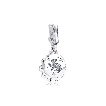 

Hogwarts School Hufflepuff Dangle 925 Sterling Silver Charms For Bracelets & Bangles DIY Jewelry Making Floating Pendant Girls