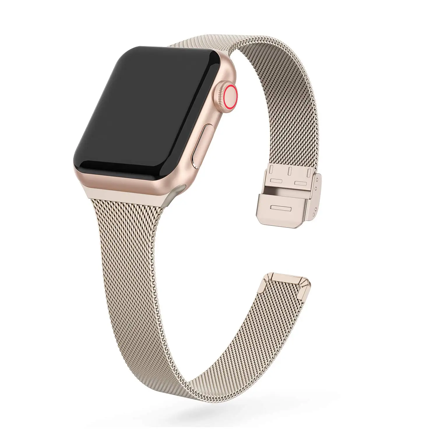 Silm Milanese ремешок для Apple Watch 5 4 band 44 мм iWatch ремешок 40 мм металлический браслет из нержавеющей стали Ремешки для наручных часов 5 4 3 2 1 38 мм 42 м
