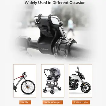 

4.0" - 6.3" Universal Phone Holder Motorcycle Bike Bicycle Baby Carriage Mobile Cell Phone Stand Clip Hold