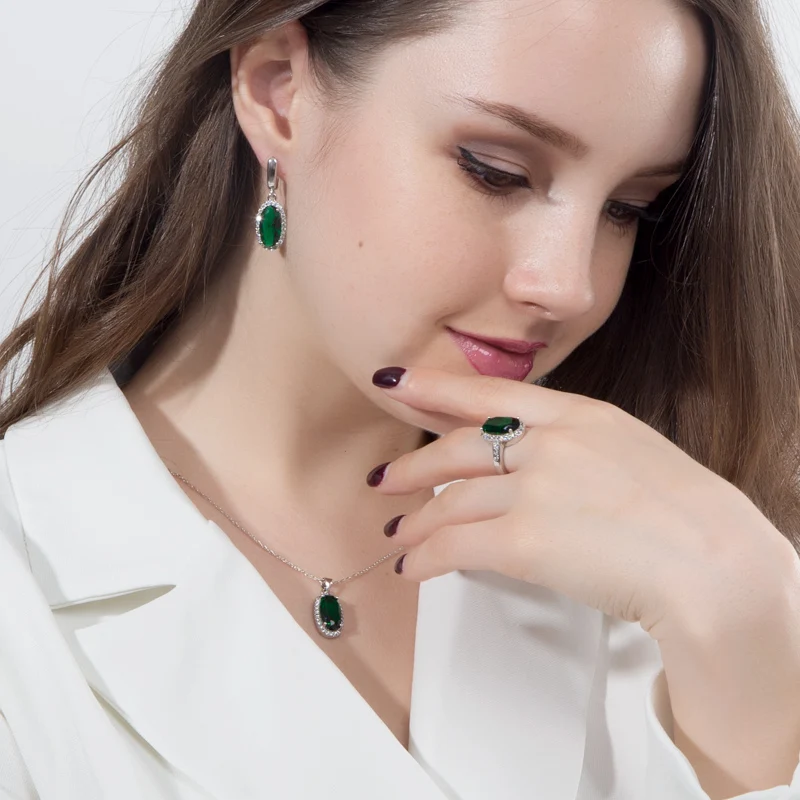 3 шт./комплект женские серьги подвески с фианитом|fashion necklace set|necklace setsilver 925 |
