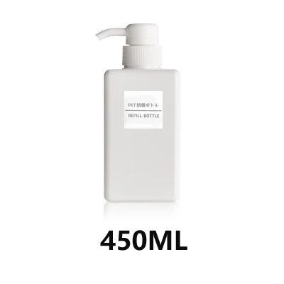 450ML 8 шт./компл. дорожный набор Пластик, прозрачная, сумка для макияжа, парфюмерные бутылка аксессуары для путешествий - Цвет: 450ML