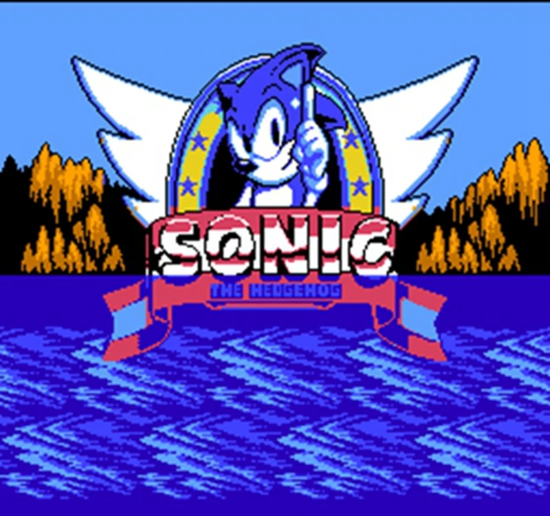 Sonic зубная щётка 60 s английская версия игровой Картридж для 8 бит 60pin