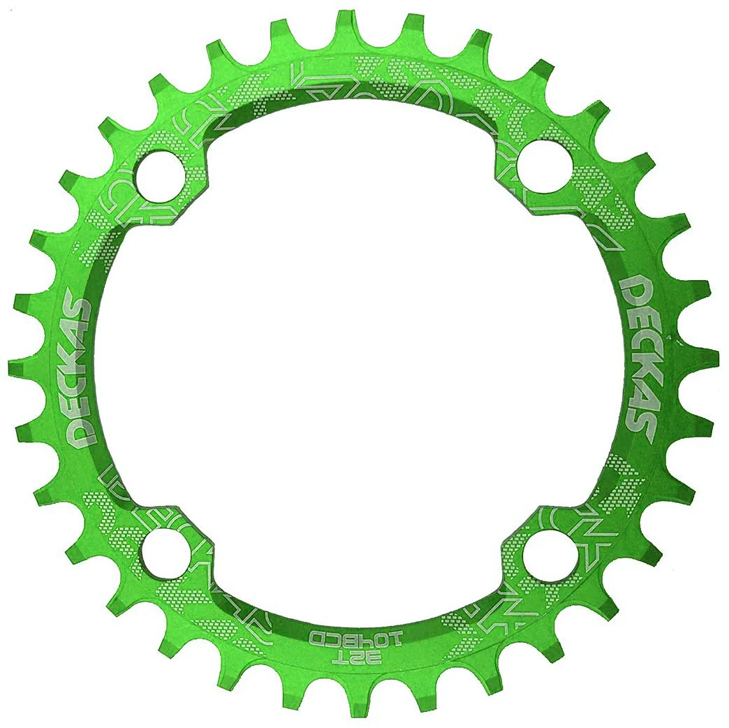 Green Disc 36T Deckas 104BCD круглая узкая широкая цепь MTB горный велосипед 104BCD 32T 34T 36T 38T Запчасти для зубной пластины - Цвет: Green Disc 36T