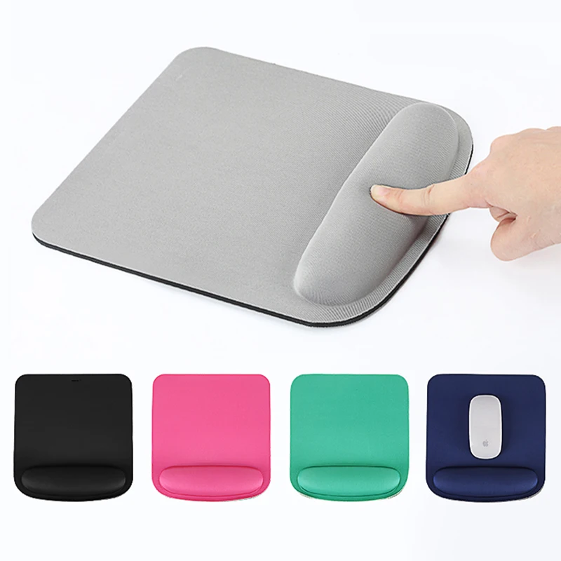 Gray Square Wristband Gaming Mousepad Kawaii Accessories PC Laptop Gamer Cabinet Deskmat Pink Mouse Pad Solid Color Mice Mat | Компьютеры